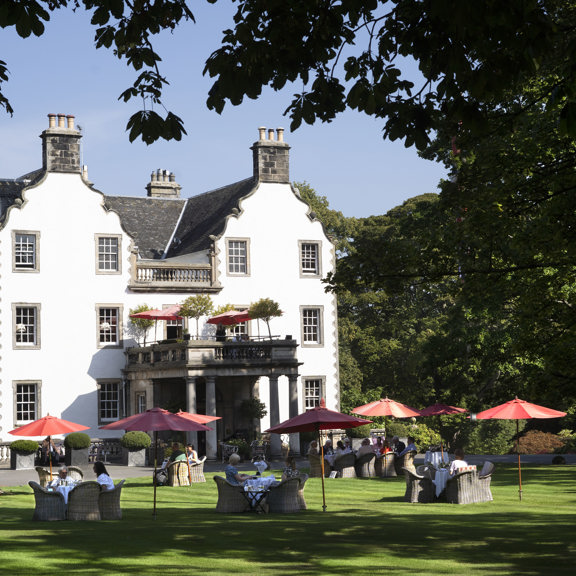Prestonfield House, Afternoon tea on the lawn